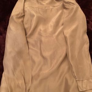 New Bogari  Blouse Size Small 100%Silk. Length 28 Width 23 Long Sleeve 22